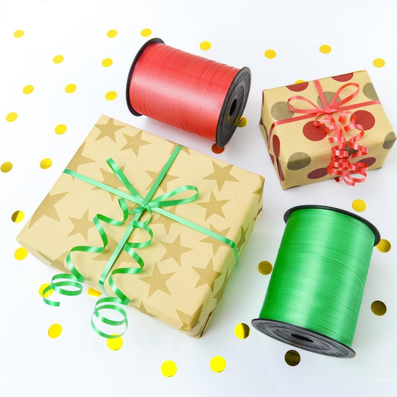 VISPAD Red Curling Ribbon, 3/16" x 500 Yards, Polyester, Multi-purpose, Solid Red, Classic, For Special Occasions - Image 4